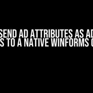 How to Send AD Attributes as ADFS 2019 Claims to a Native WinForms Client